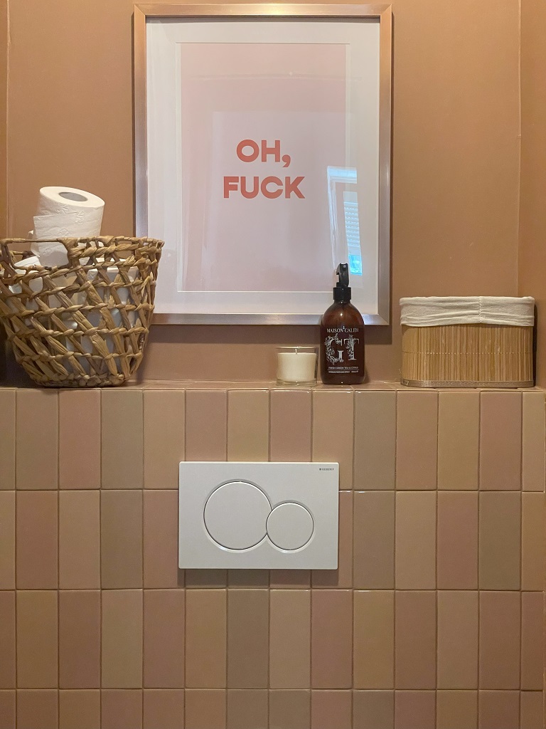 wc carrelage rose nude