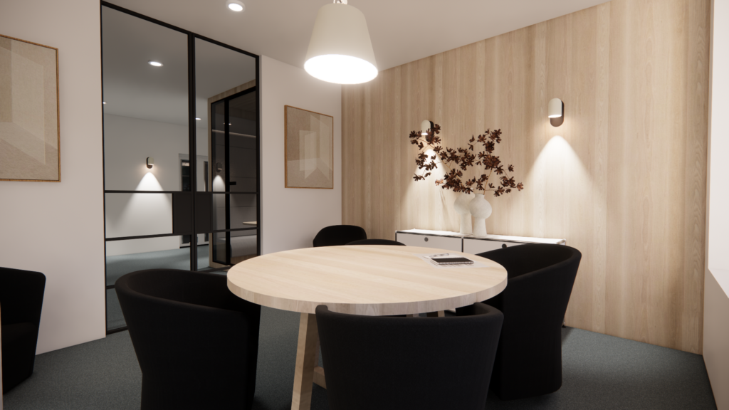 espace reunion chaleureux design bureaux