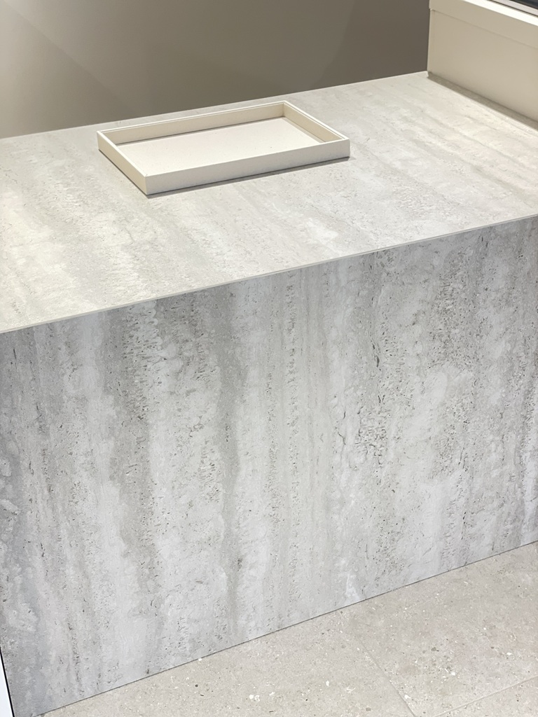 travertin comptoir bureau sur mesure