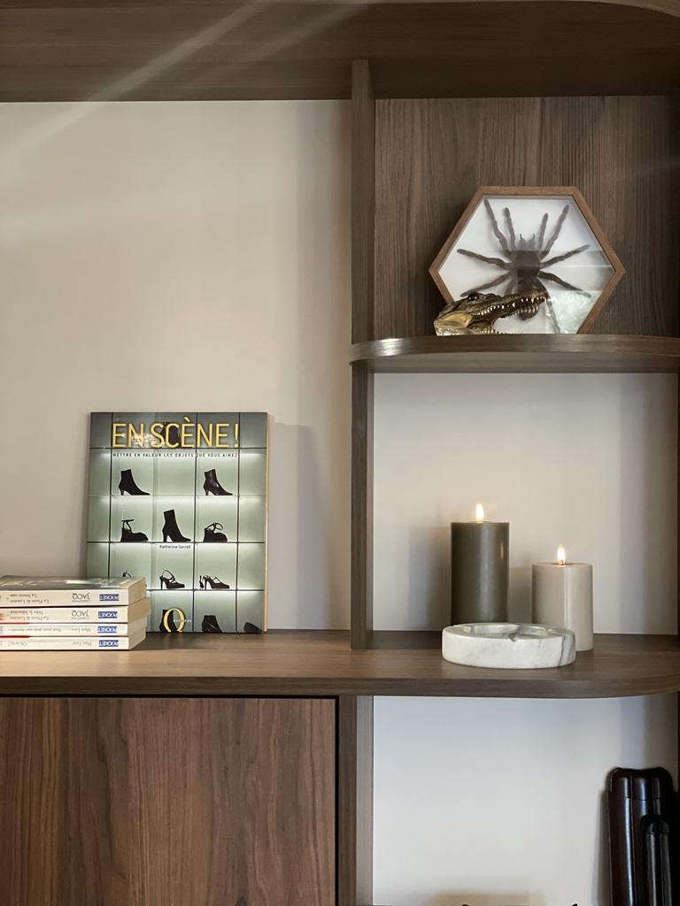 detail niche bibliotheque sur mesure