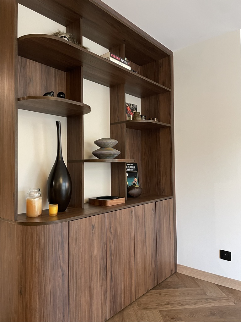 meuble salle a manger sur mesure courbe